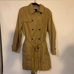 Banana Republic Khaki Trench Coat Size XL
